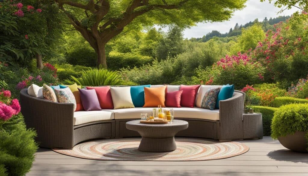 outdoor circular sectional sofa