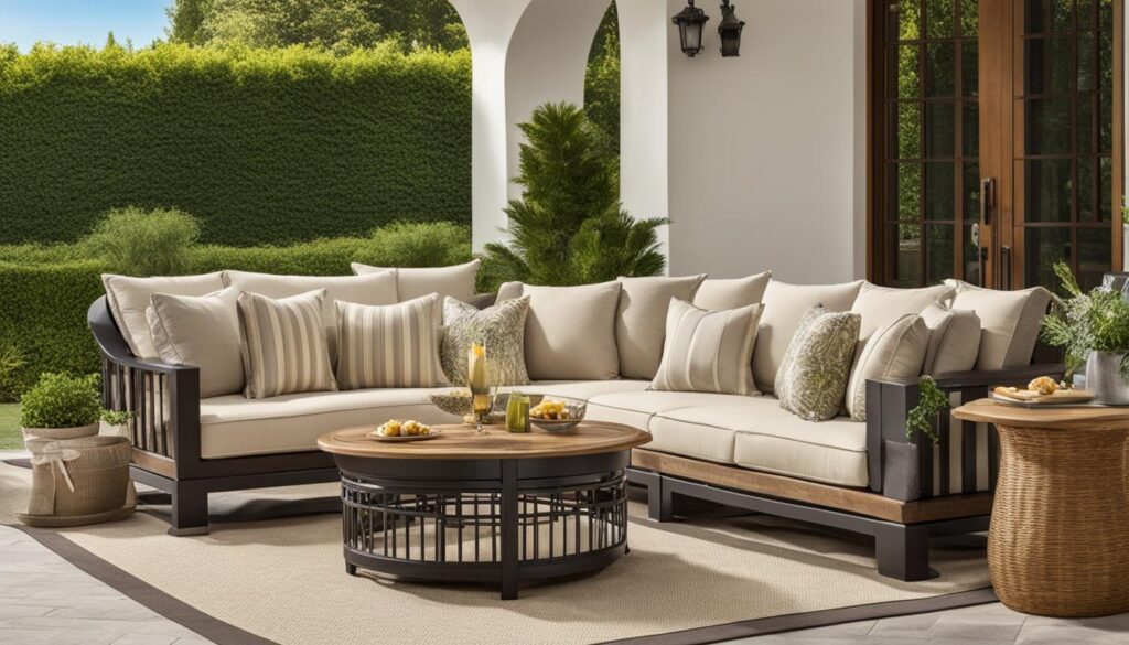 Luxury deep seat patio sofa