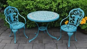 cast iron bistro set