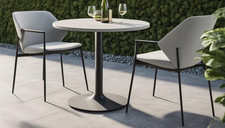 concrete bistro table