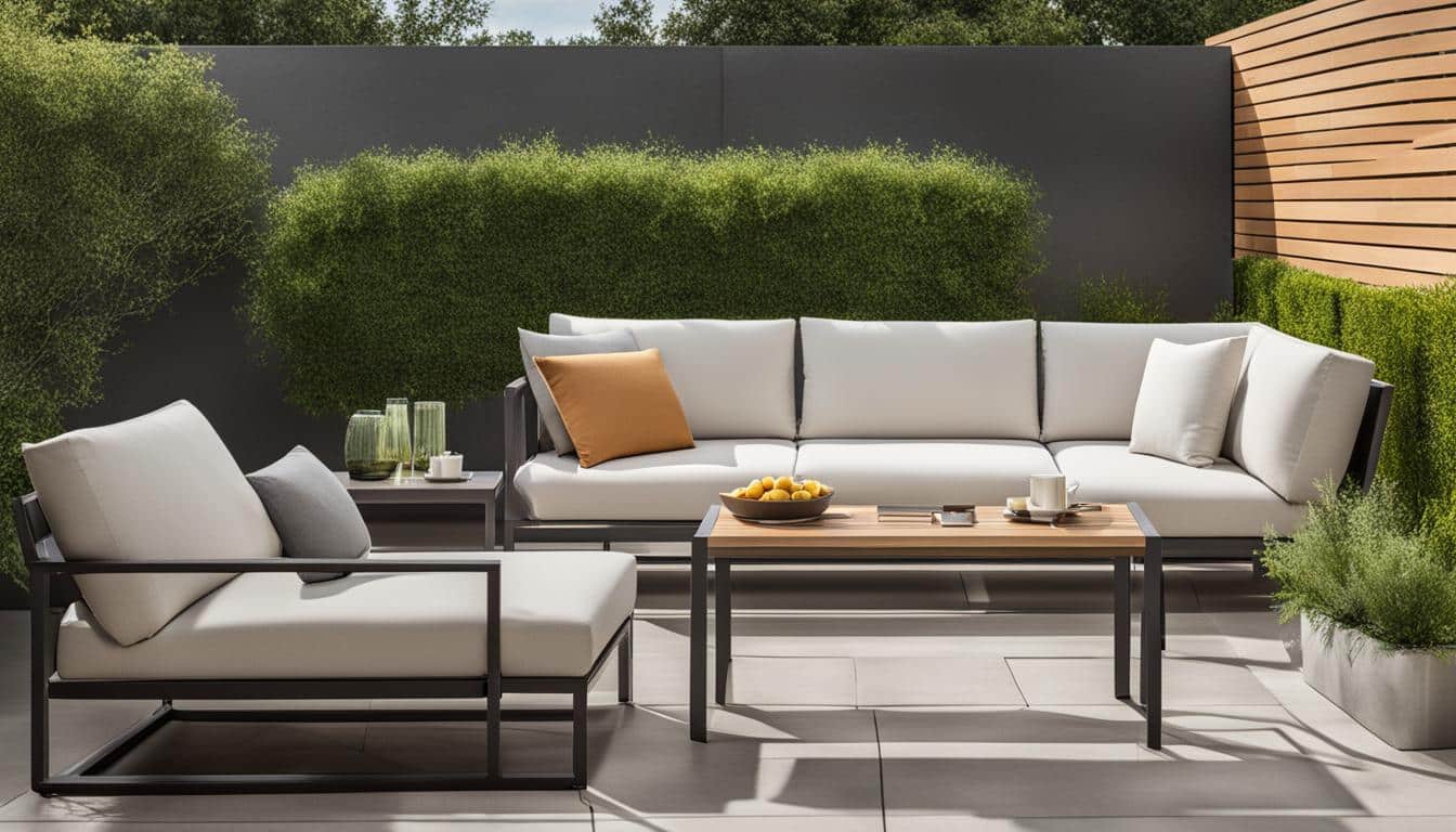 Cushionless Outdoor Sofa Patio Elegance Unveiled