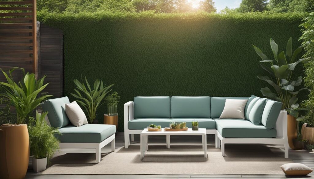 outdoor plastic sofa
