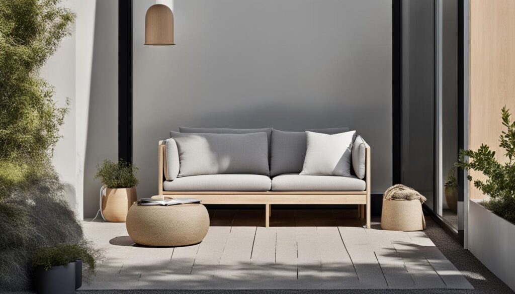 outdoor sofa with storage