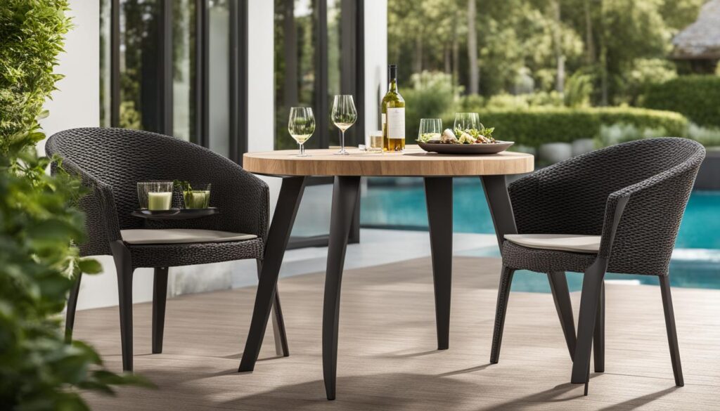 poly bistro set