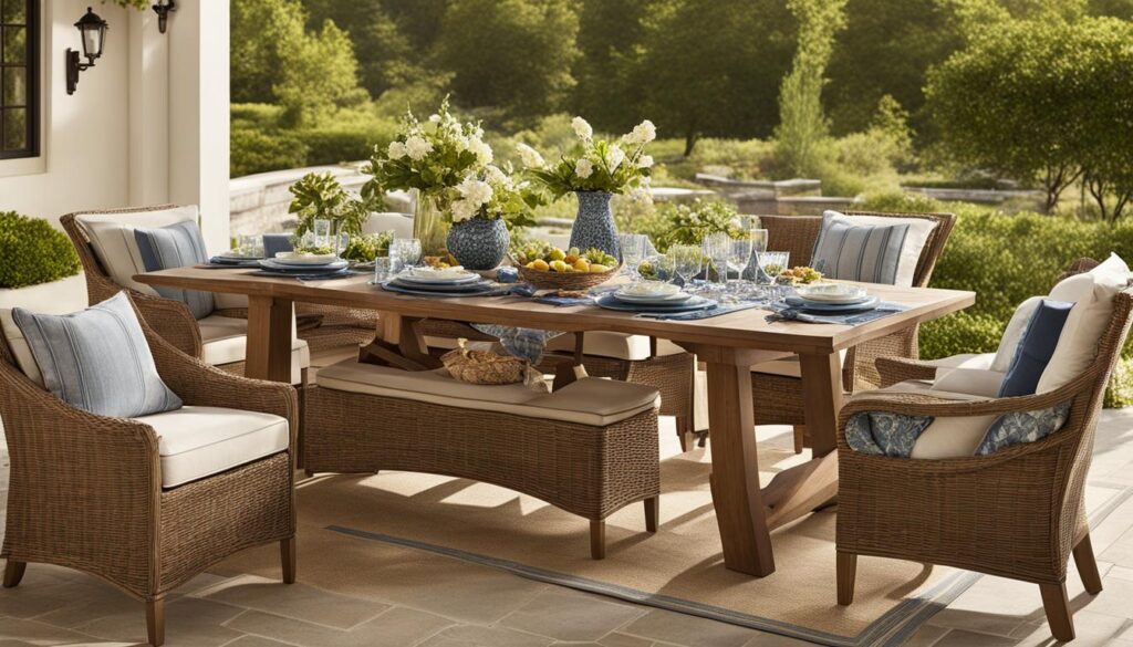pottery barn outdoor dining sets