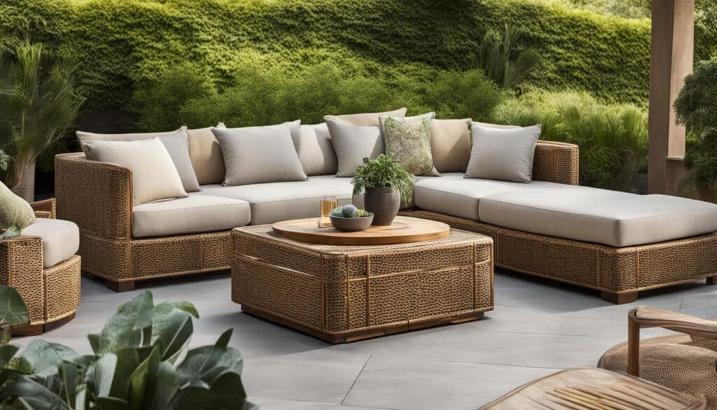 rattan outdoor sofa set