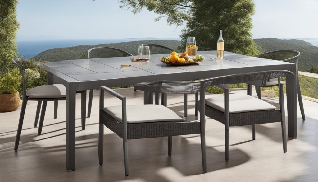 rust proof outdoor dining sets