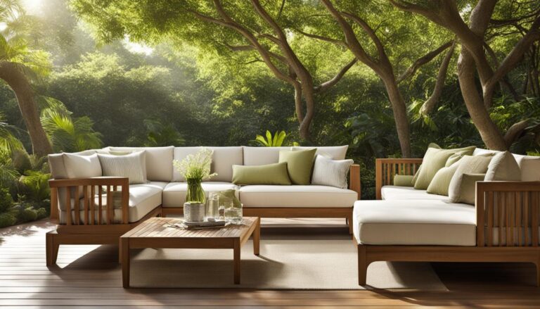 teak outdoor sofa