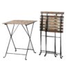 folding acacia bistro set