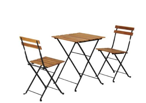 3 Piece Folding Acacia Wood Bistro Set OD912 2 Outdoor Furniture Supplier