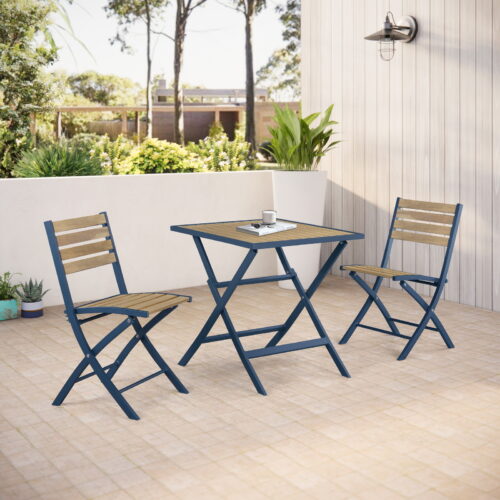 Folding Acacia Wood Bistro Set OD890W 2 Outdoor Furniture Supplier