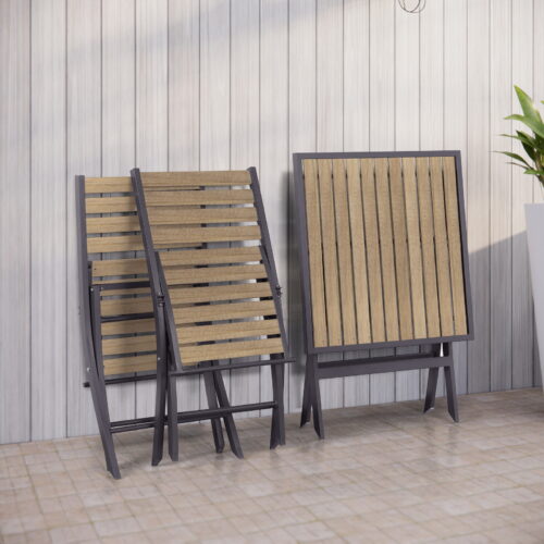 Folding Acacia Wood Bistro Set OD890W 5 Outdoor Furniture Supplier