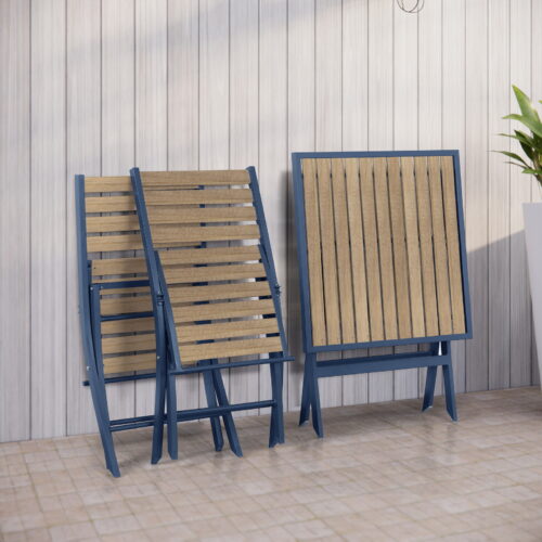 Folding Acacia Wood Bistro Set OD890W 6 Outdoor Furniture Supplier