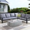 outdoor sofa set with fire pit