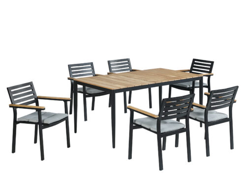 Teak wood dining tabl set 2 Outdoor Furniture Supplier