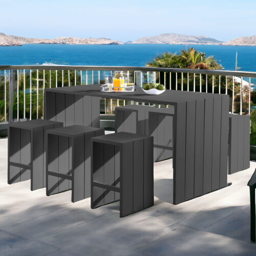 outdoor counter table set