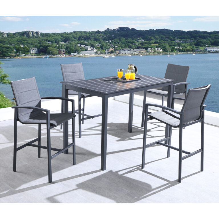 outdoor bar height table set