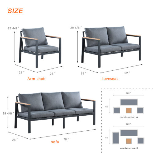 sofa chair set 8 Outdoor Furniture Supplier