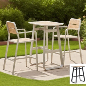 black bar table set