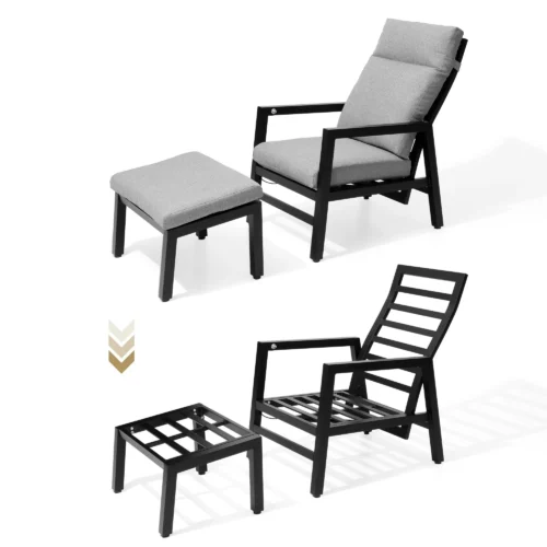 Recliner chair with footstool 3 Outdoor Furniture Supplier-China Factoery-Manufacturer